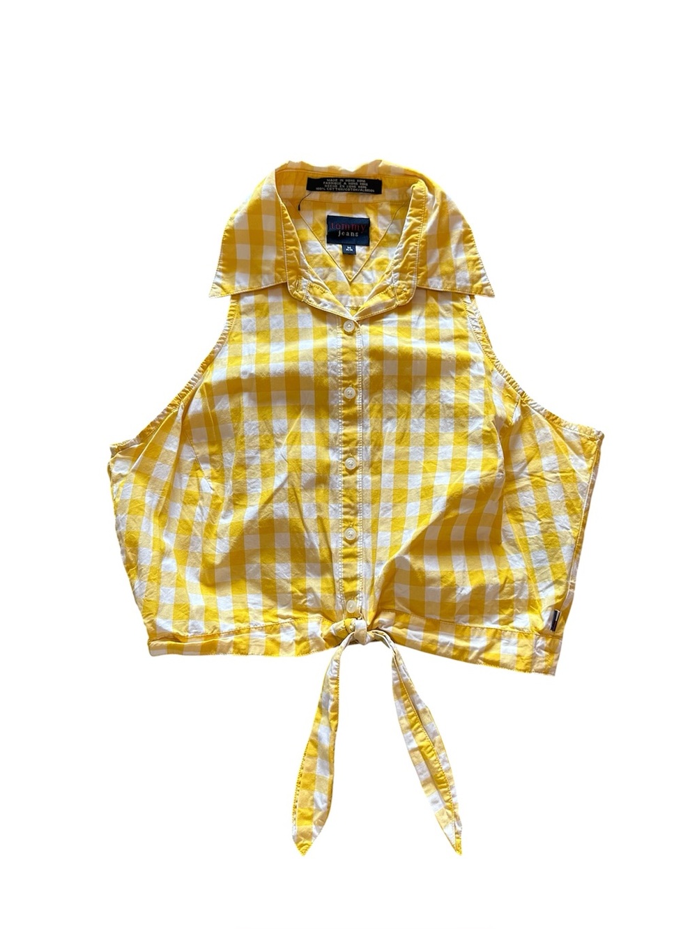 Vintage Gingham Tommy Jeans Crop 💛
